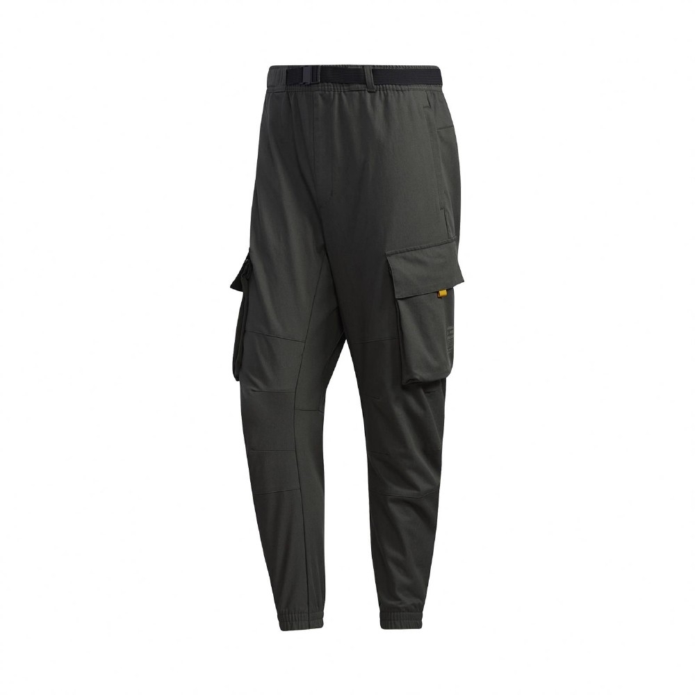 adidas 長褲 Cargo Pants 休閒 男款 工裝 大口袋 流行 穿搭推薦 綠 黃 GM4436