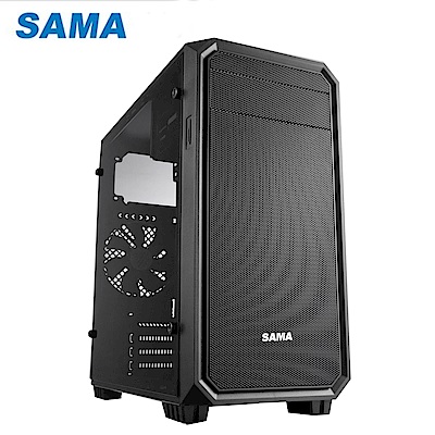 SAMA 先馬 SMQ001 小武士 M-ATX 電腦機殼(全透側)