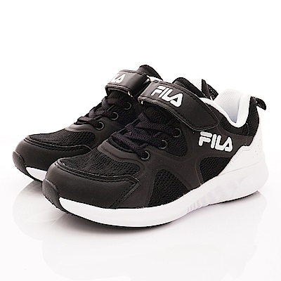 FILA頂級童鞋 針織超輕運動鞋款 FO04T-011黑(中大童段)