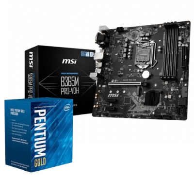 MSI B365M PRO-VDH主板 + Intel G5400處理器 組合套餐