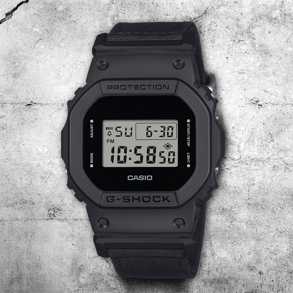 CASIO 卡西歐G-SHOCK 尼龍錶帶電子手錶送禮推薦DW-5600BCE-1 | G-SHOCK