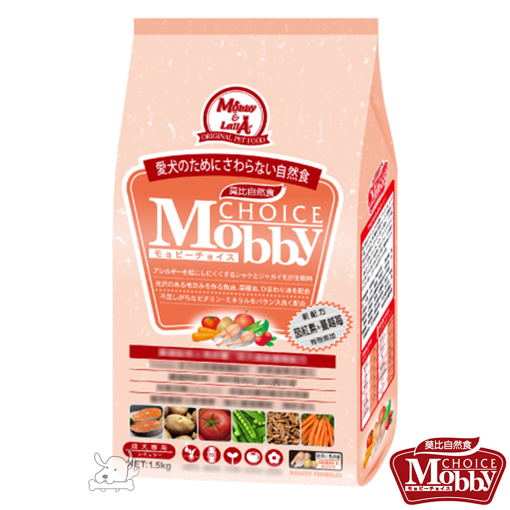 Mobby 莫比 鮭魚+馬鈴薯 成犬配方飼料 7.5公斤 X 1包