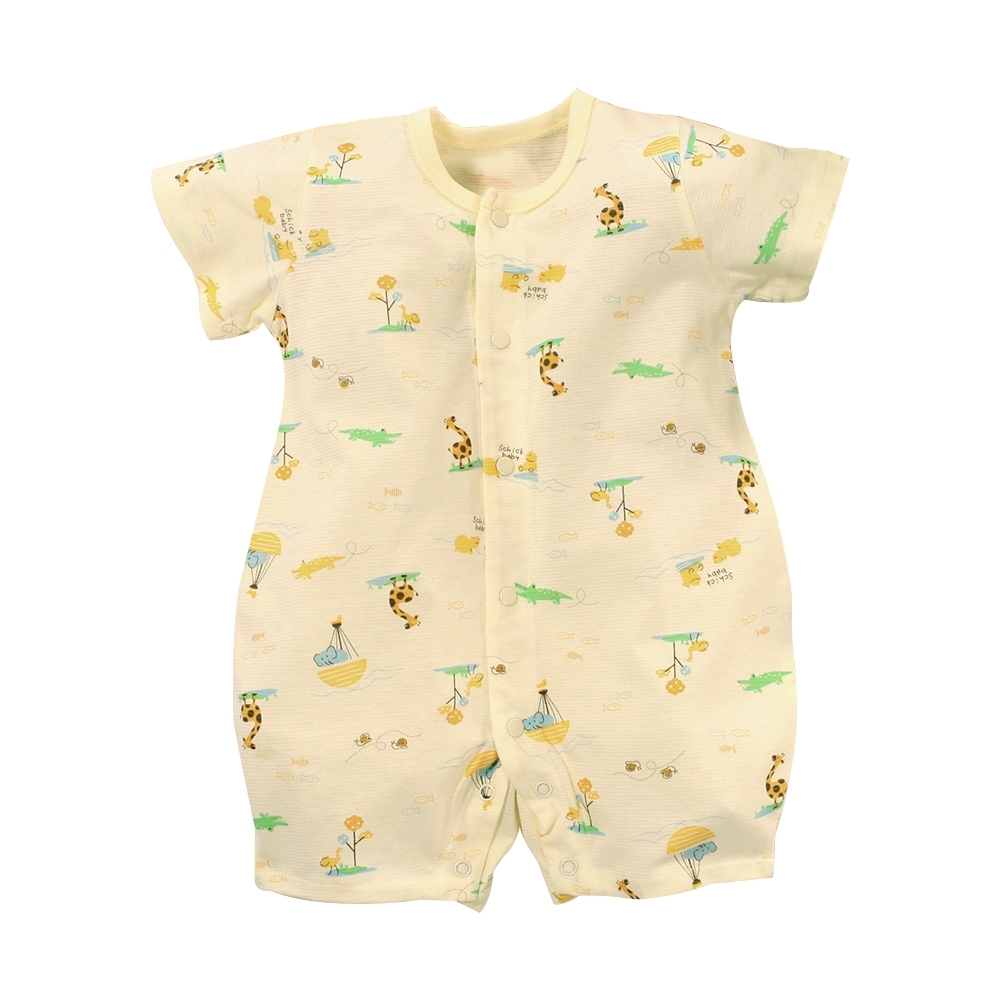台灣製嬰兒純棉紗布短袖兔裝 b0285 魔法Baby
