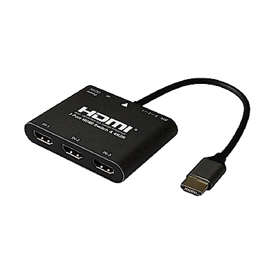 Awesome 3進1出HDMI 2.0 輕巧型影音切換器 - AWD-MH320P