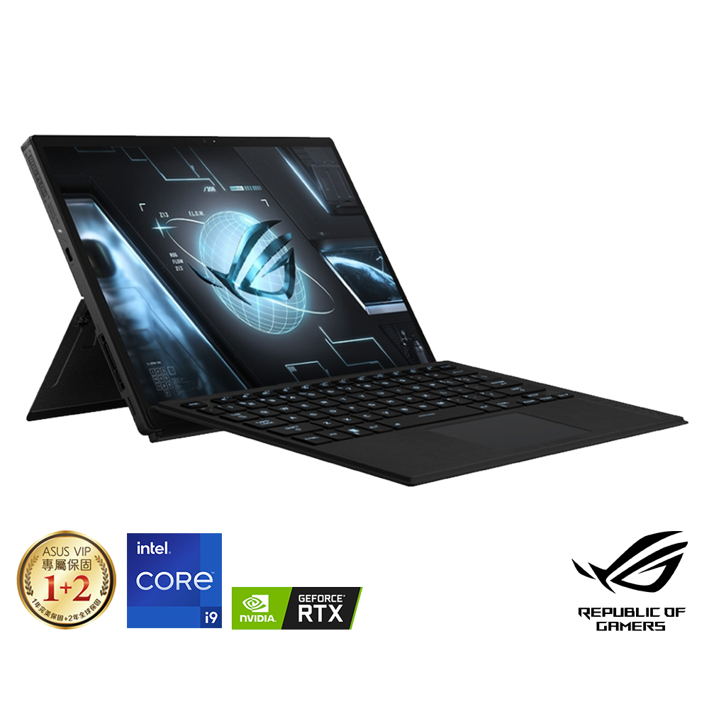 ASUS ROG GZ301ZE 13吋電競筆電 (i9-12900H/RTX 3050Ti/16G/1TB SSD/Flow Z13/無盡黑)