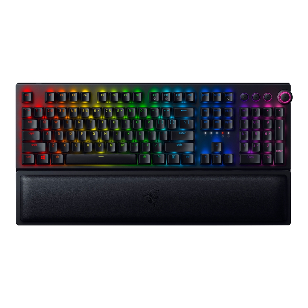 Razer 雷蛇 BlackWidow V3 Pro 綠軸 RGB機械式鍵盤《中文版》(RZ03-03531600-R3T1)