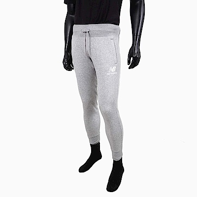New Balance [AWP83522AG] 女 長褲 運動 休閒 針織 柔軟 刷毛 彈性 束口 淺灰