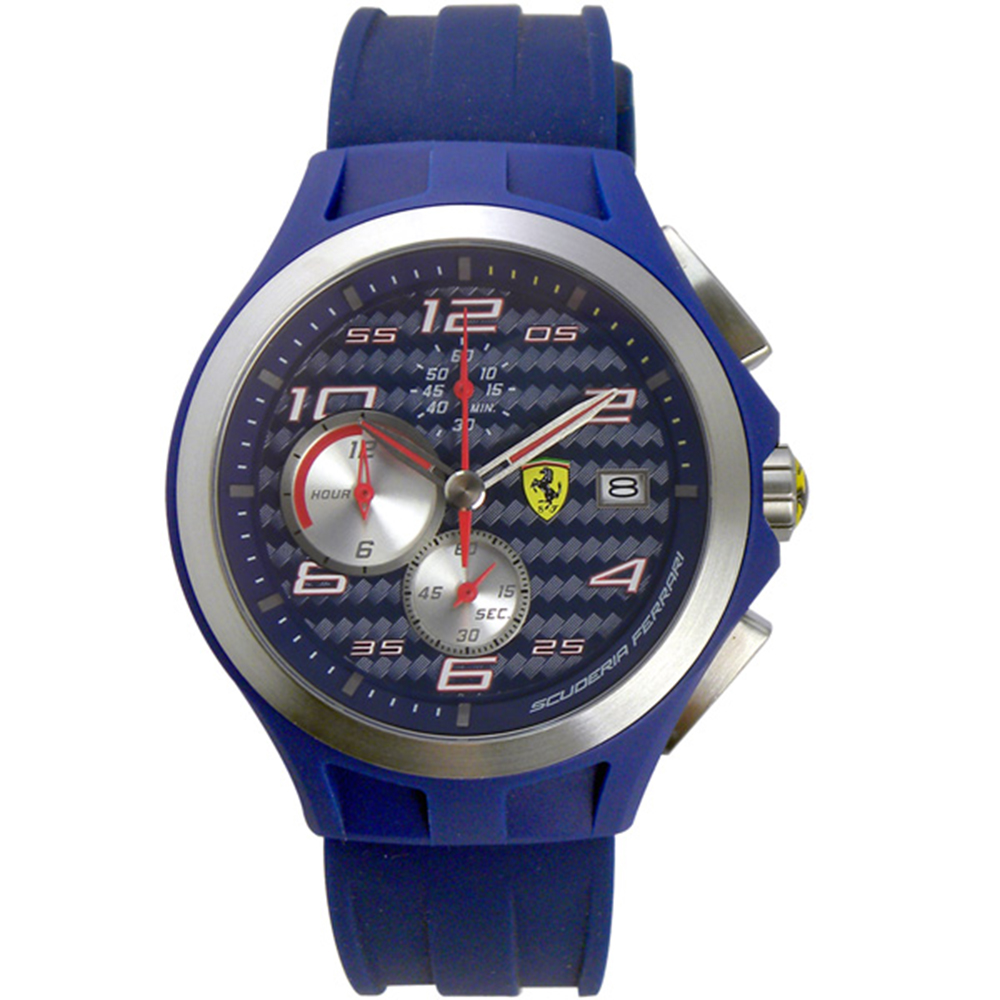 Scuderia Ferrari 法拉利 碳纖維三眼計時錶(FA0830075)-44mm