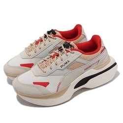 Puma 休閒鞋 Kosmo Rider Retro Grade Wns 女鞋 灰 紅 奶茶色 厚底 增高 38644901