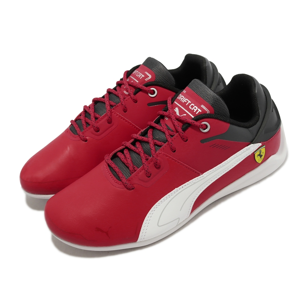 Puma 賽車鞋 Ferrari Drift Cat Delta Jr 童鞋 大童 女鞋 紅 白 皮革 法拉利 30689605