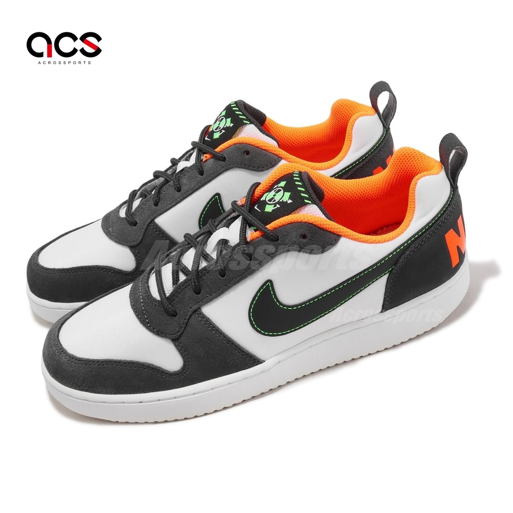 Nike 休閒鞋 Court Borough Low Prem 男鞋 白 黑 麂皮 帆布 復古 FQ6858-108 | 休閒鞋 ...