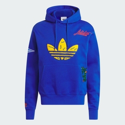 ADIDAS C BADGE HOODY 三葉草 男連帽上衣-藍黃色-IL2355