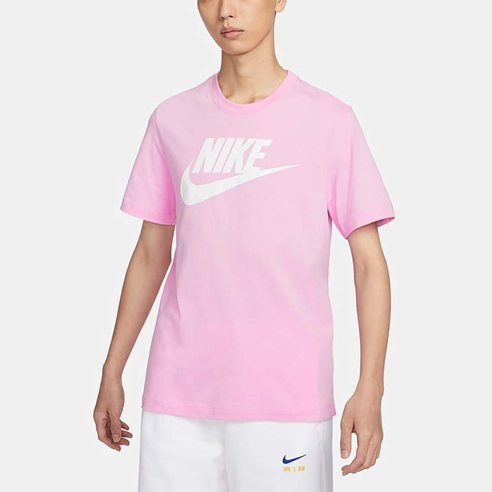 Nike As M Nsw Tee Icon Futura [AR5005-624] 男 短袖 T恤 純棉 休閒 粉紅