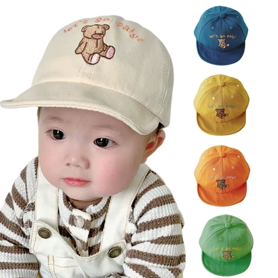 【Baby童衣】 可愛刺繡熊寶寶棒球帽 寶寶遮陽帽 多色兒童棒球帽 88926