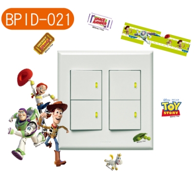 BPID021 玩具總動員系列迷你開關壁貼-玩具大進擊