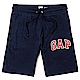 GAP 經典LOGO標誌短棉褲-深藍色 product thumbnail 1