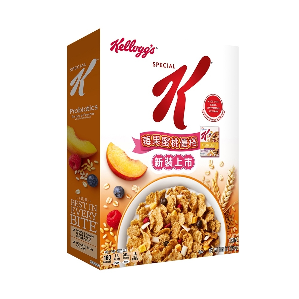 Kellogg's 家樂氏 Special K 莓果蜜桃優格(297g)