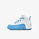 Nike Jordan 12 Retro PS [DQ4366-114] 中童 球鞋 運動 休閒 穩固 Emoji 白藍 product thumbnail 1