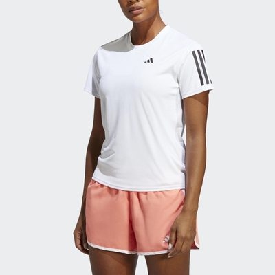 adidas 愛迪達 上衣 女款 短袖上衣 運動 亞規 OWN THE RUN TEE 白 IC5189