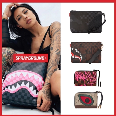 【母親節限定】SPRAYGROUND 潮流皮革手拿包/零錢包均一價790元