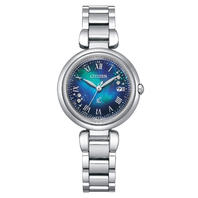 CITIZEN 星辰 xC 日系光動能電波對時鈦金屬淑女腕錶-29mm ES9460-61L現貨