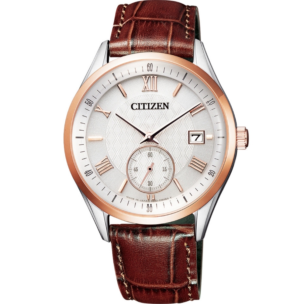 CITIZEN 獨立式小秒針紳士錶(BV1124-14A)38mm