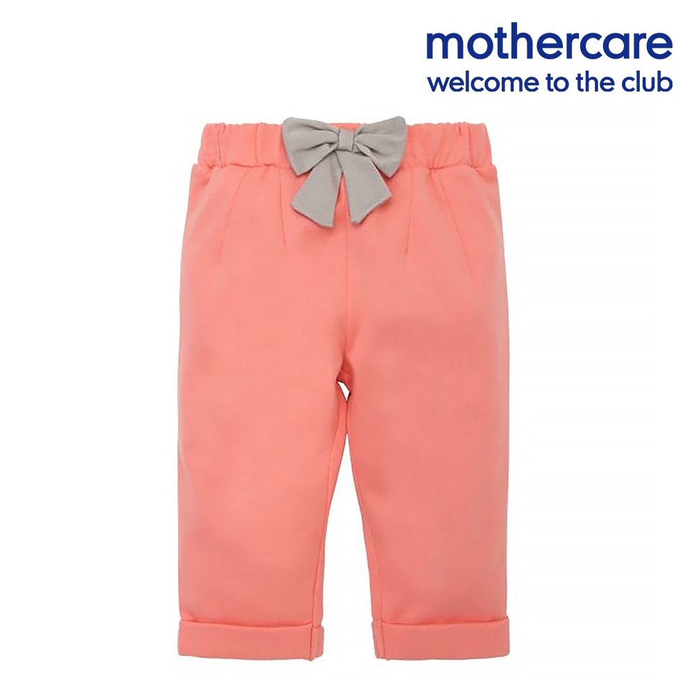 mothercare 專櫃童裝 粉色刷毛蝴蝶結運動褲 (2歲)