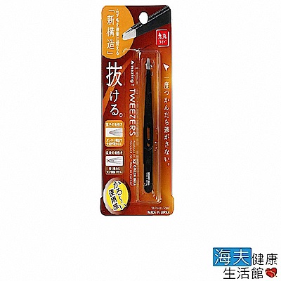 海夫健康生活館 日本GB綠鐘 Amazing 專利設計達人級平口毛拔(黑色 GT-223)