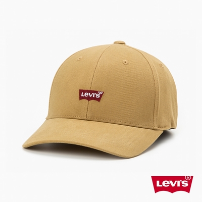 Levis 男女同款 可調式環釦丹寧棒球帽 / 精工刺繡Logo / FLEXFIT 110吸濕排汗 土棕