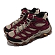 Merrell 登山鞋 Moab 3 Mid GTX 女鞋 棕 紅 防水 中筒 避震 Vibram 戶外 郊山 ML036866 product thumbnail 1