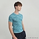 GIORDANO 男裝G-MOTION修身透氣機能T恤 - 62 仿段彩土耳其瓦藍 product thumbnail 1