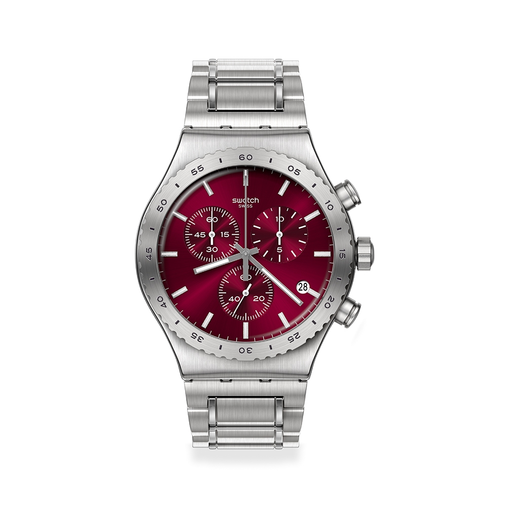 Swatch Irony 金屬Chrono系列手錶 PURPLE IRONY (43mm) 男錶 女錶