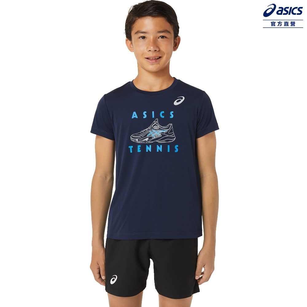ASICS 亞瑟士 童 短袖上衣 兒童 網球 2044A035-400