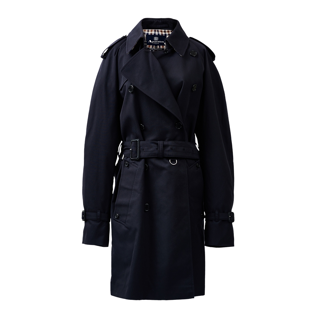 Aquascutum Corby Db Trench Coat 風衣 長大衣(NAVY 深藍)