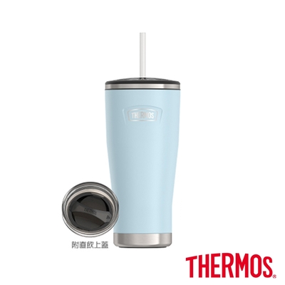 THERMOS 膳魔師 不鏽鋼真空吸管隨行瓶710ml 附替換保溫上蓋(IS111)