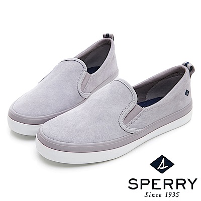 SPERRY 韓版粉彩百搭直套式麂皮休閒鞋(女)-粉紫色