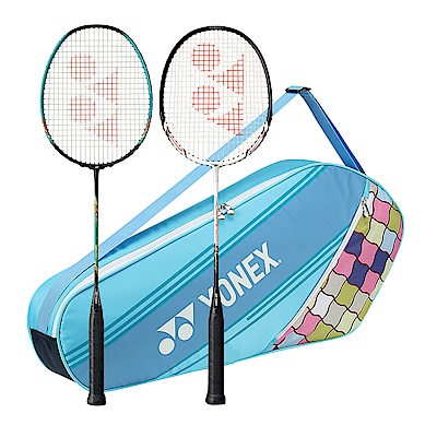 Yonex 雙人羽拍組 [DH09323-002] 初階 羽球拍*2 拍袋 MNP