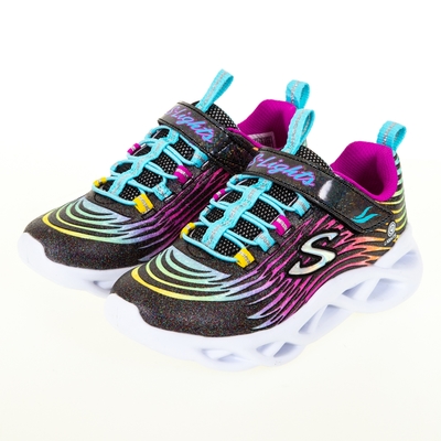 SKECHERS 女童系列 燈鞋 TWISTY BRIGHTS - 302321LBKMT