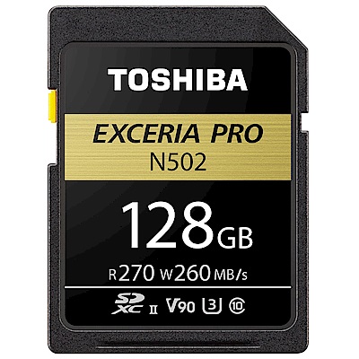 TOSHIBA EXCERIA PRO 128GB UHS-II U3 V90 SDXC卡