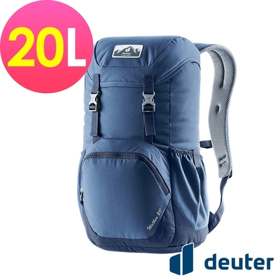 【deuter 德國】WALKER 20L休閒旅遊背包3812821深藍/戶外健行包/書包/通勤背包/休閒後背包*