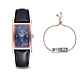ALLY DENOVO 藍菱玫瑰金925框方型腕錶(AR5002.6) product thumbnail 1