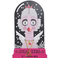 ANNA SUI X DOLLY GIRL 品牌風格戒指項鍊組(金色/桃紅)