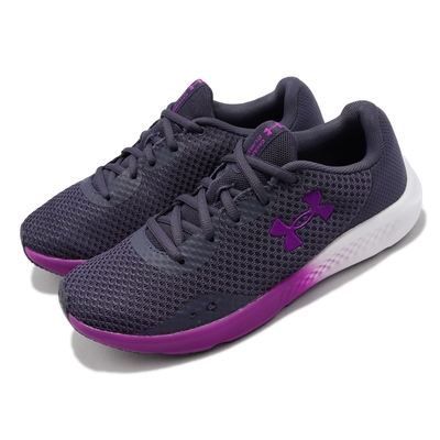 Under Armour 慢跑鞋Charged Verssert SPKLE 女鞋紫黑緩衝運動鞋UA