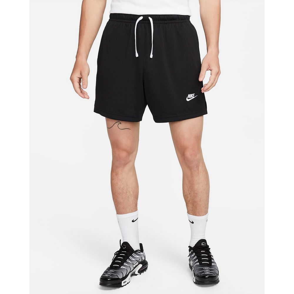 NIKE AS M NK CLUB MESH FLOW SHORT 男運動短褲-黑-DX0736010