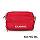 KANGOL LIBERTY系列 韓版潮流LOGO背帶橫式側背包-紅色 KG1192 product thumbnail 1