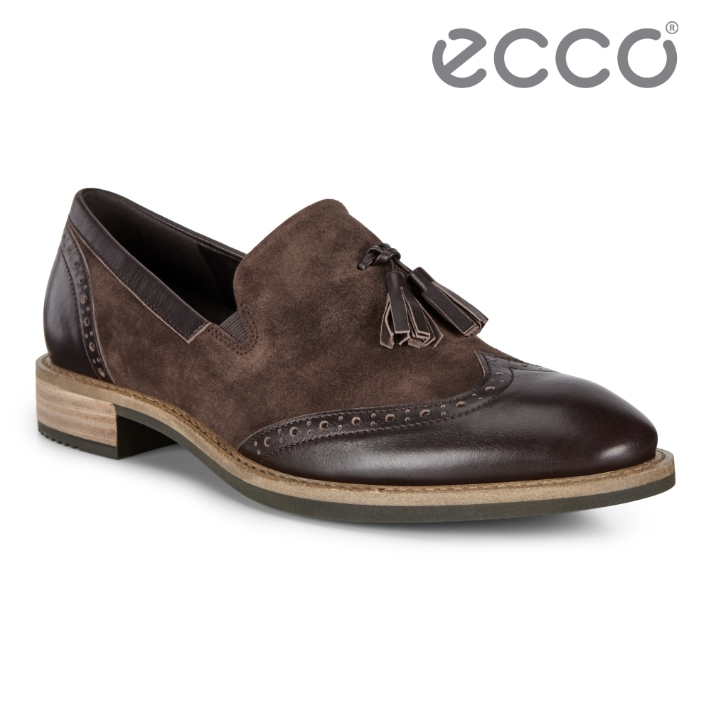 ECCO SARTORELLE 25 TAILORED 英式復古流蘇牛津鞋 女鞋 棕色