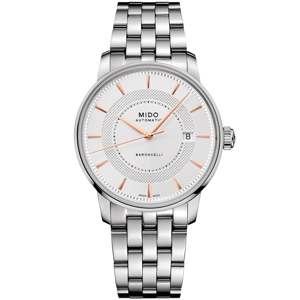 MIDO 美度 官方授權 Baroncelli 永恆系列機械錶 送禮推薦-39mm M0374071103101