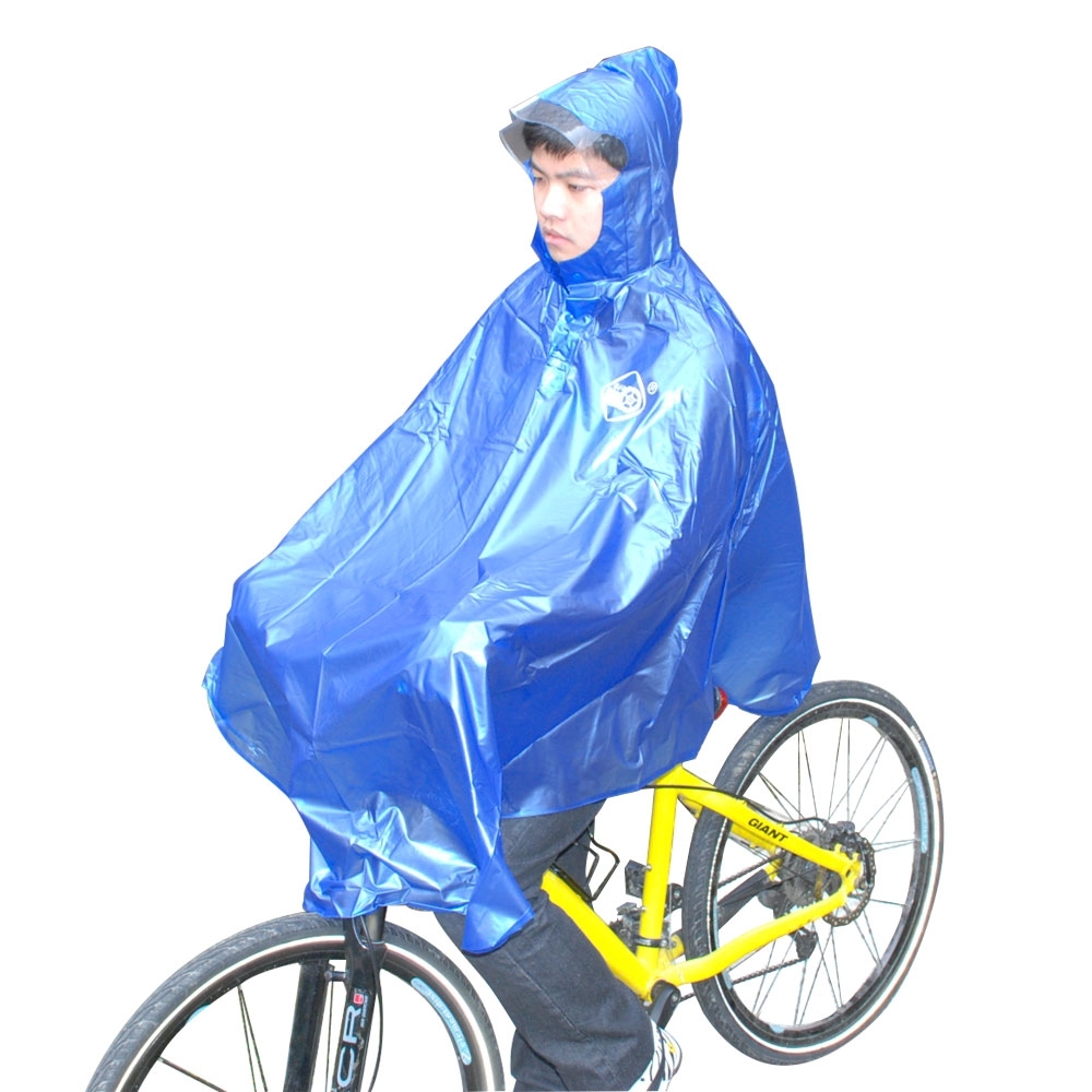 索樂生活 連身全罩斗帳篷式自行單車雨衣.立體式加寬帽沿防風防掀耐刮自行車騎行斗篷雨衣