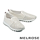 休閒鞋 MELROSE 美樂斯 日常百搭編織造型全真皮厚底休閒鞋－米 product thumbnail 1