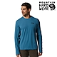 【美國 Mountain Hardwear】Crater Lake☆ Long Sleeve T 防曬快乾長袖排汗衣 男款 裏海藍 #1829331 product thumbnail 1